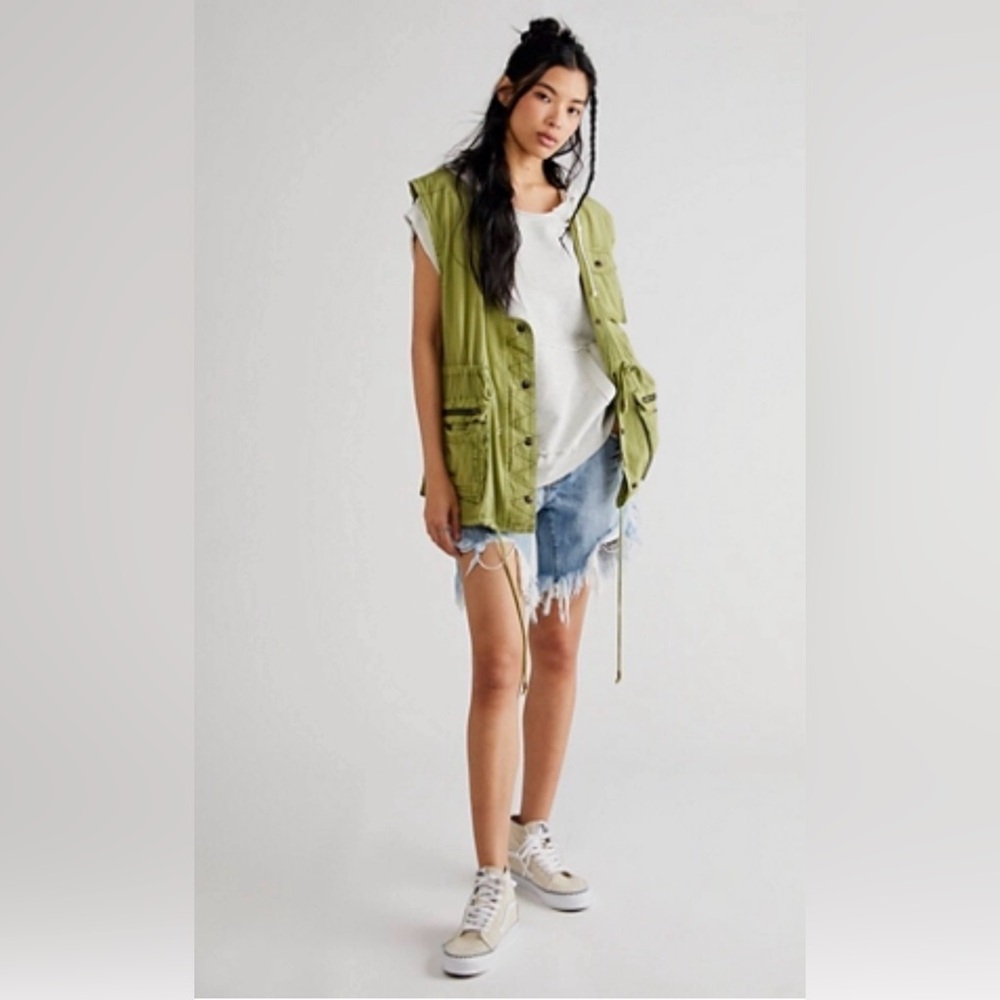 NWOT Free People / We the Free Dusty River Oversized Utility Vest XS 128